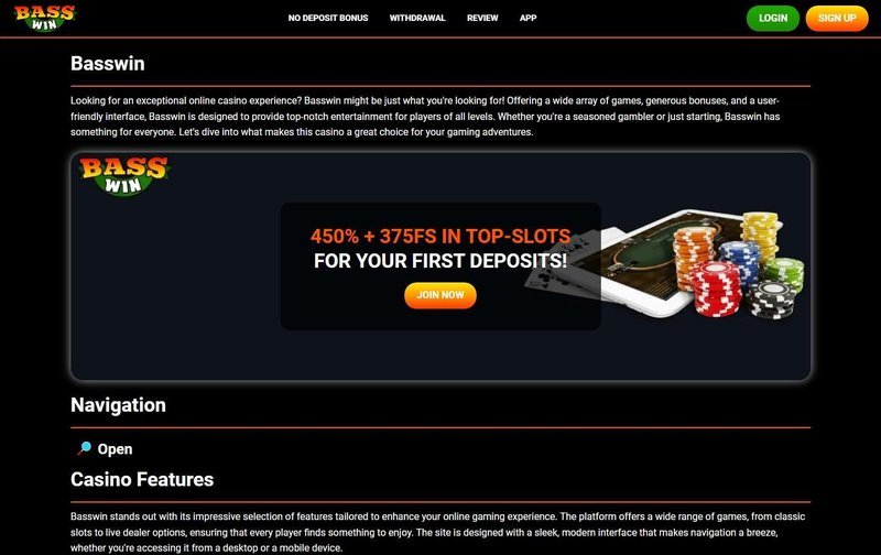 Discover the Thrilling World of Basswin Casino in the UK Online Scene, basswin casino login
